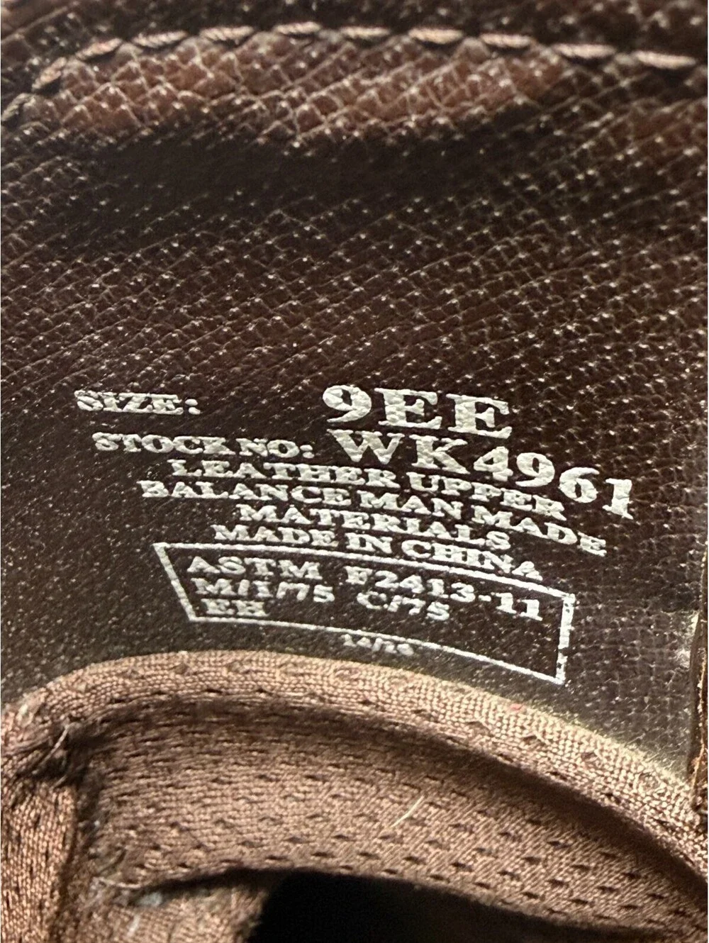 Justin WK4961 Wyoming Waterproof ROUND Steel Toe Western Work Boot Mens Sz 9 EE